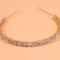 benutzerdefinierte Haarspange Stirnband Strass Stirnband vergoldet Kristall Kopfschmuck Braut Hochzeit Accessoire